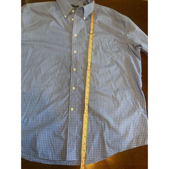 Lauren Ralph Lauren Black Label Button Up Men XXL 18 34/35 Wedding Easter Career - Picture 7 of 15